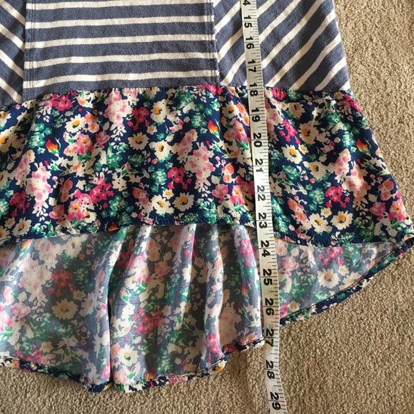 ANTHROPOLOGIE Postmark fairly striped floral tunic - Picture 7 of 8